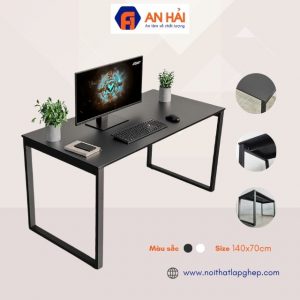 Bàn làm việc hình chữ nhật gỗ cao su BLV01