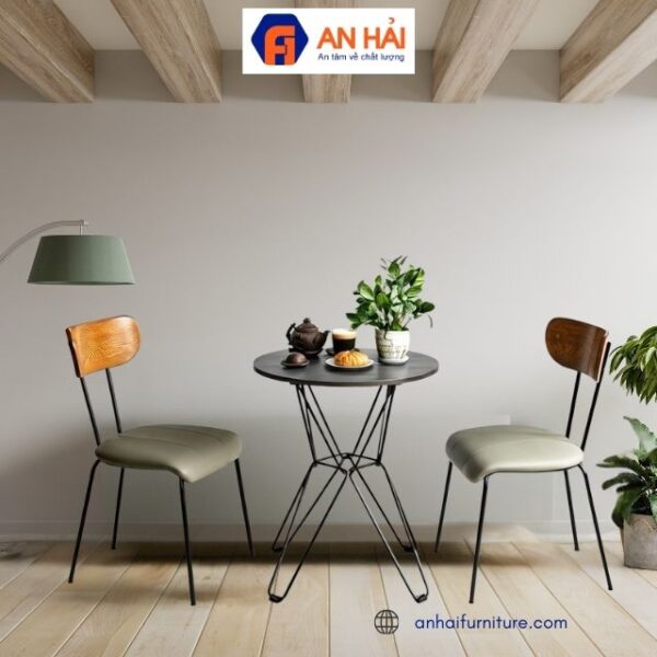 Bộ bàn ghế SECCO phong cách hiện đại _ Bàn ghế chân sắt BBG001