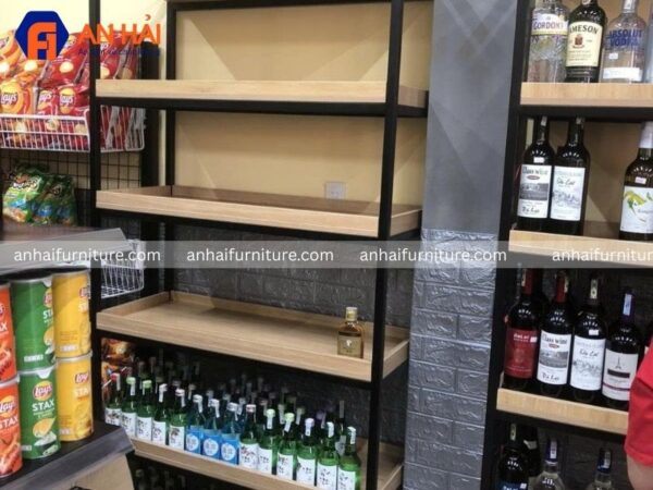 Các loại kệ khung sắt mâm gỗ phổ biến