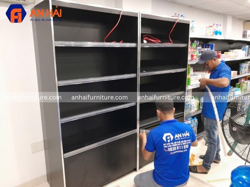 Kệ gỗ trưng bày tại An Hải Furniture