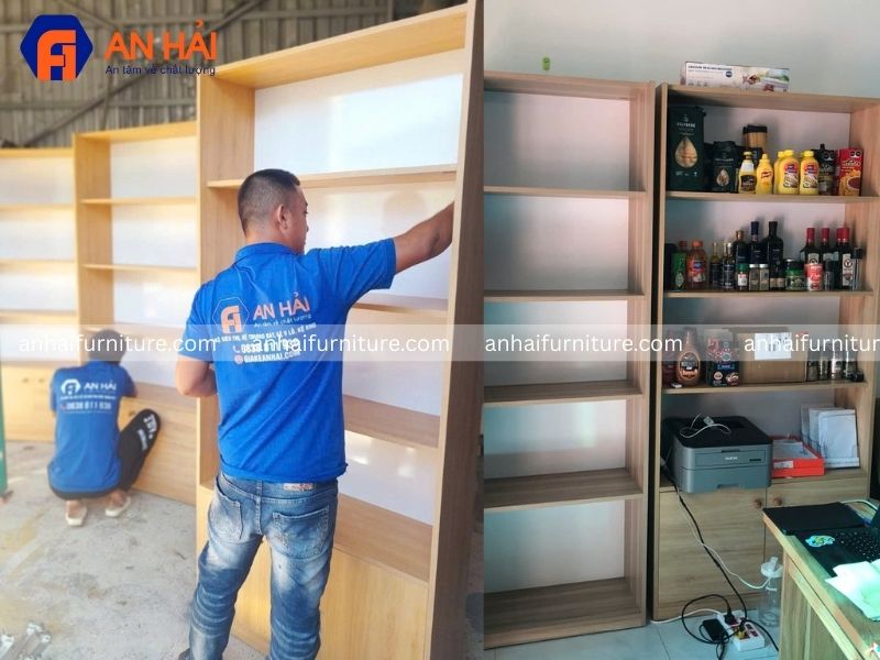 Tiêu chí chọn kệ gỗ trưng bày sản phẩm