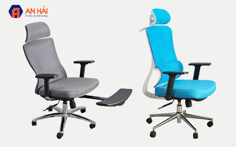 Ghế xoay HOM1106-D02 và Ghế xoay chuẩn Ergonomic HOM1104-01