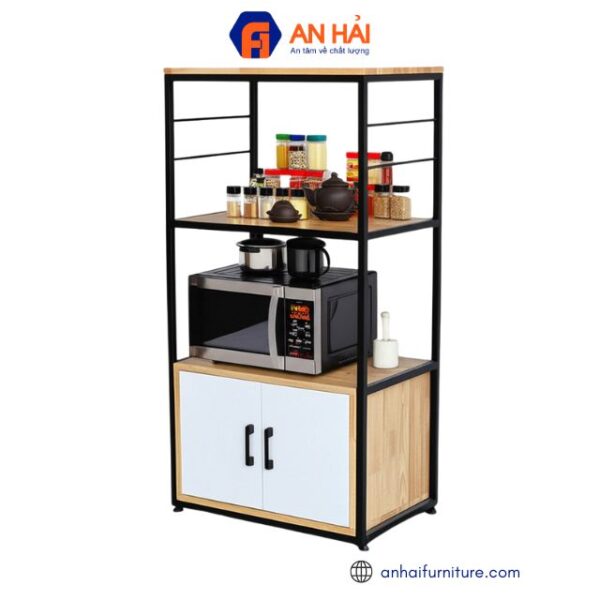 Kệ bếp đa năng 60x40x115cm gỗ cao su KB004