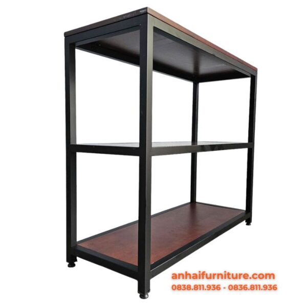 Kệ bếp NARO 3 tầng 100x40x88cm gỗ cao su KB002