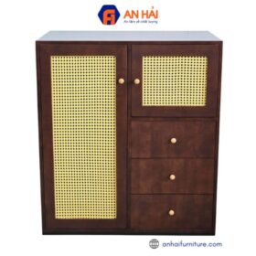 Tủ để đồ 100x60x110cm gỗ cao su KB005
