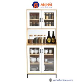 Tủ phòng ăn 80x40x172cm gỗ cao su TPA001