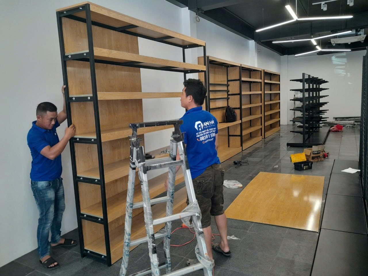 Lắp đặt giá kệ siêu thị Vmart Phú Yên nhanh chóng
