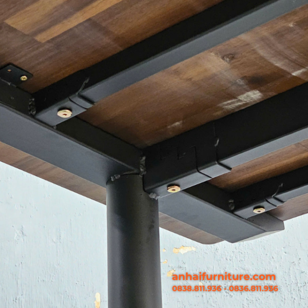 Góc nối bàn làm việc gỗ tràm 160x100cm chữ L hệ TIO BLVO031 chắc chắn