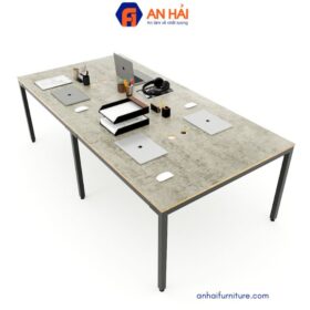 Bàn cụm 4 người 240x120cm gỗ Plywood chân hệ Uconcept HBUC047